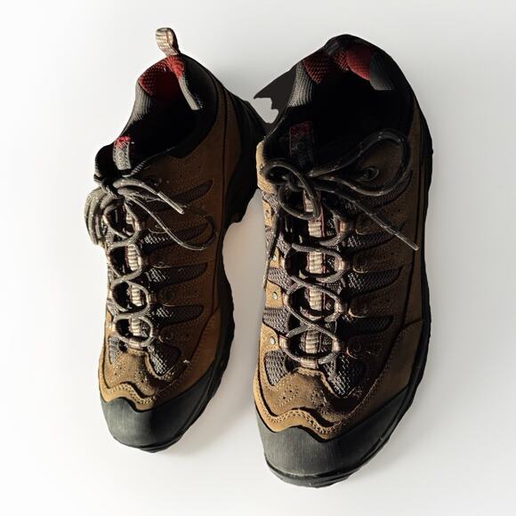 Columbia Sawtooth Hiking Boots Men’s 11.5 Brown Suede Mesh Trail Trekking Grip - Picture 5 of 11